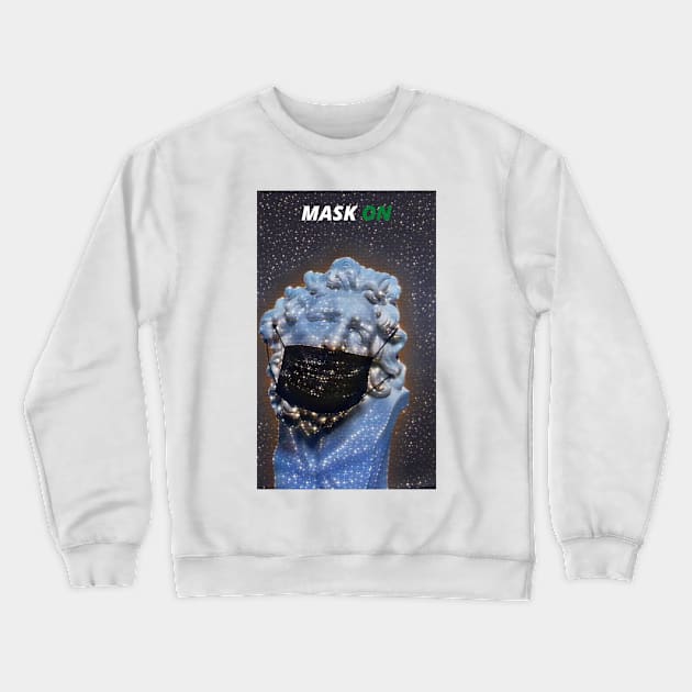 LE MASK. (SPACE) Crewneck Sweatshirt by Yanzo